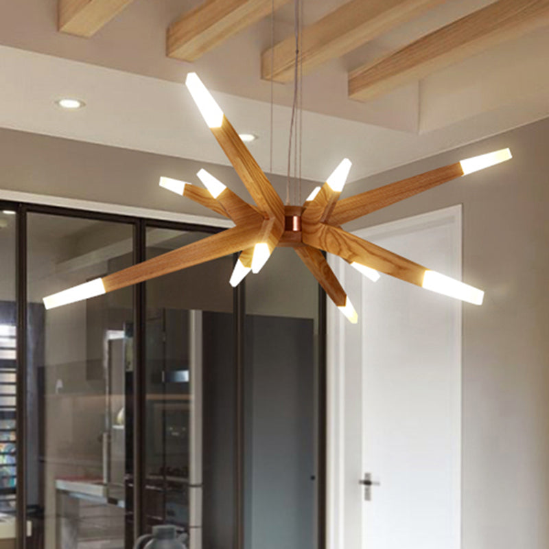 LightWood – Houten kroonluchter met LED-verlichting
