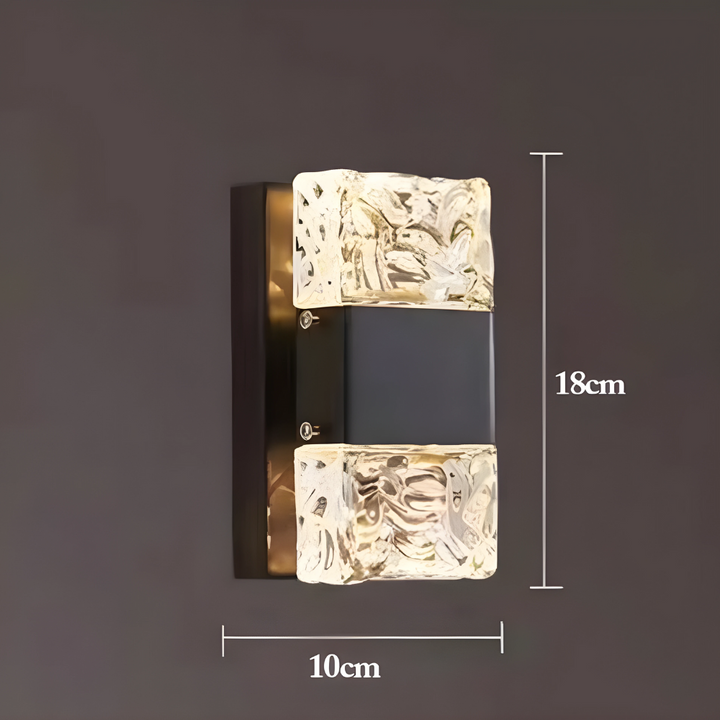 AuraCrystal - Design Wandlamp van Kristal