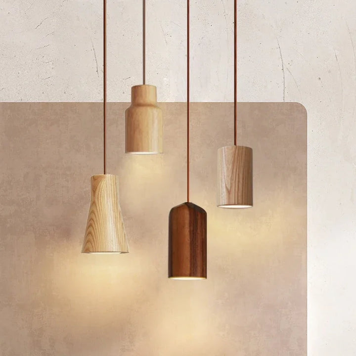 WoodenAura - Scandinavische houten hanglamp