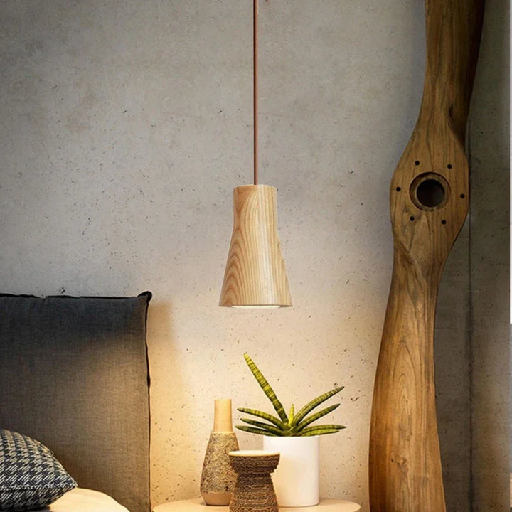 WoodenAura - Scandinavische houten hanglamp