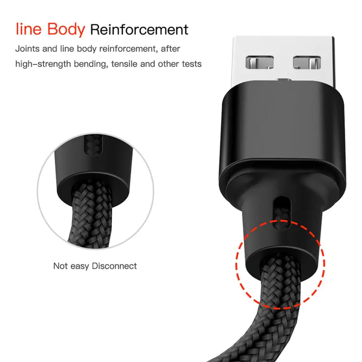 3-in-1 USB Kabel voor iPhone en Android