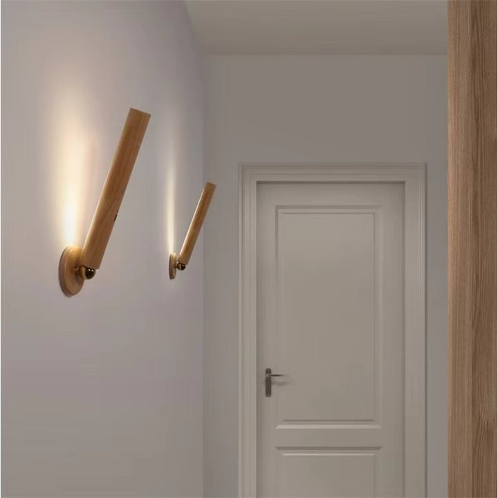 WoodGlow - Oplaadbare Houten Wandlamp