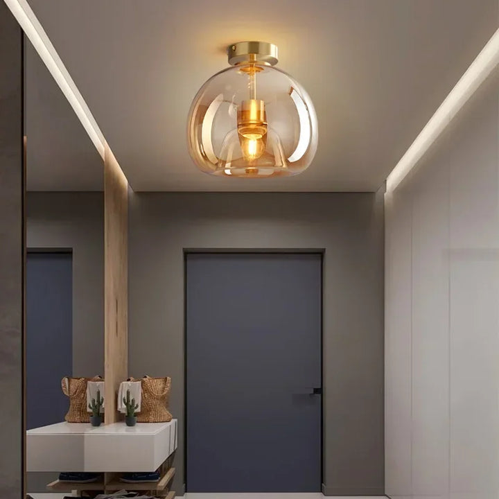 EssenceGlow - Minimalistische Glas Plafondlamp