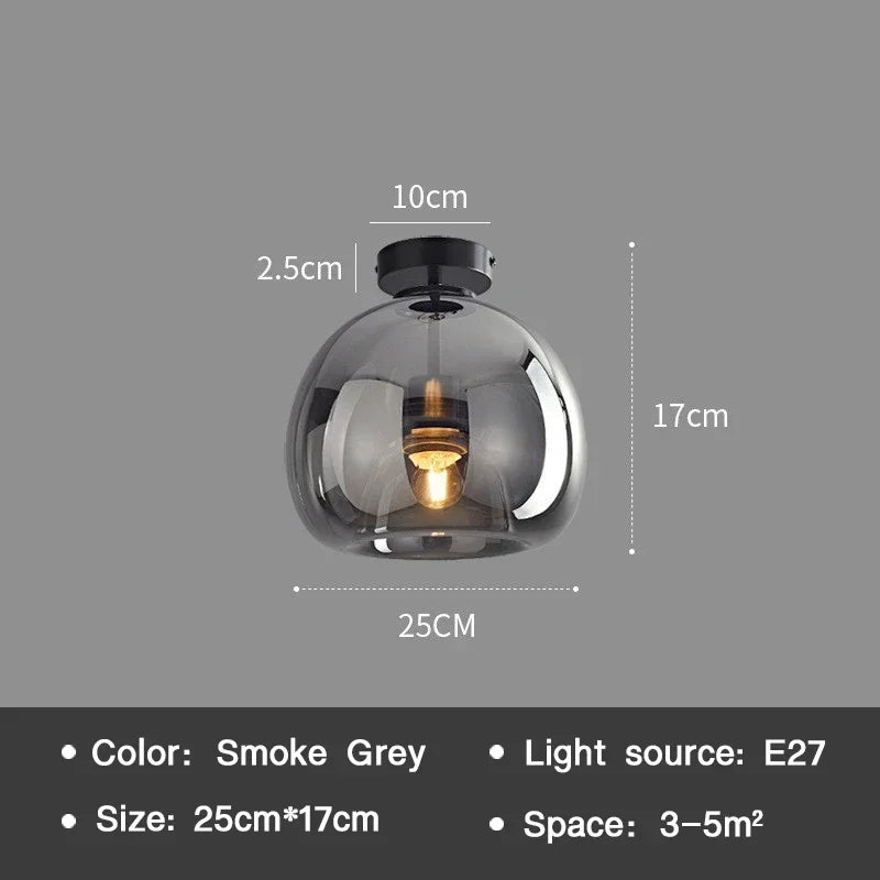 EssenceGlow - Minimalistische Glas Plafondlamp