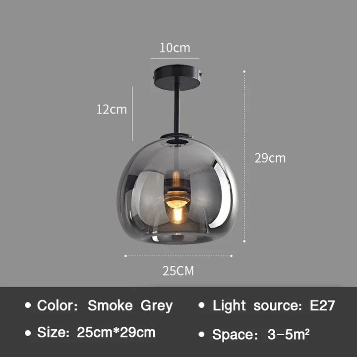 EssenceGlow - Minimalistische Glas Plafondlamp
