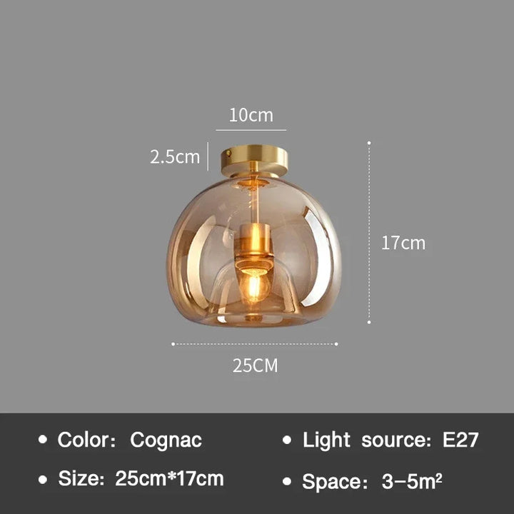 EssenceGlow - Minimalistische Glas Plafondlamp