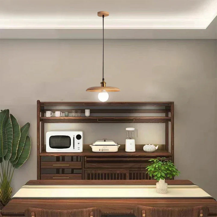 NordicNimbus - Scandinavische Houten Hanglamp