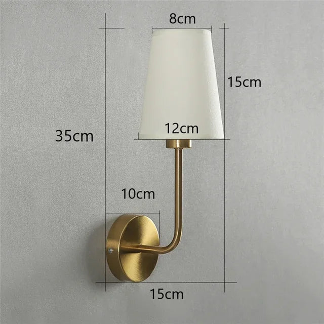 LuminaLuxe - Hedendaagse Linnen Wandlamp