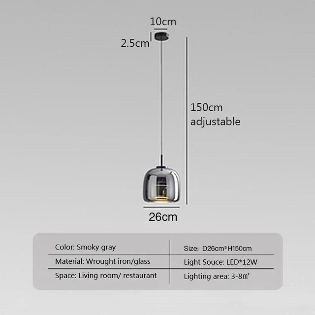 ClearAura - Minimalistische Glaslamp