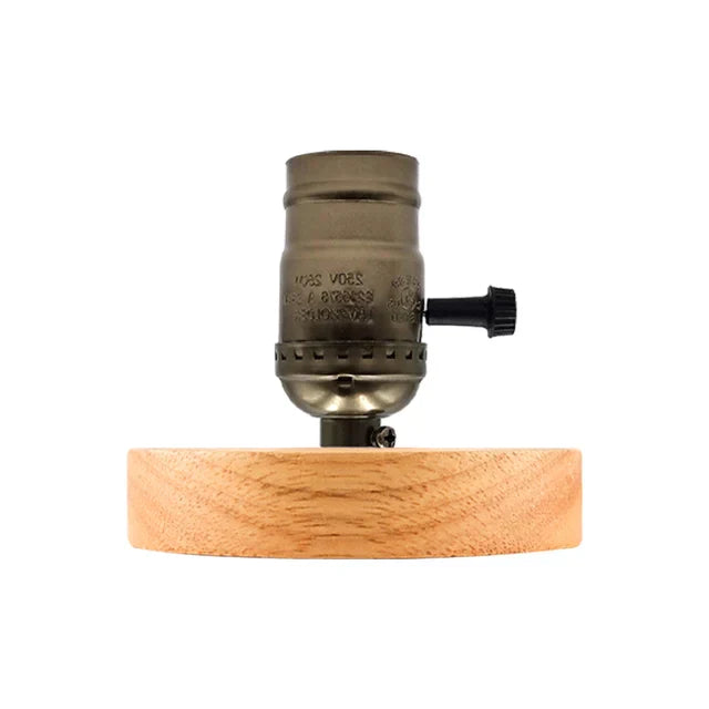WoodWhimsy - Retro Houten Decoratie Lamp
