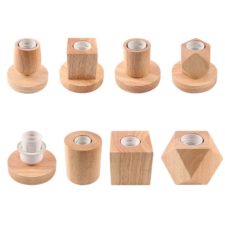 WoodWhimsy - Retro Houten Decoratie Lamp