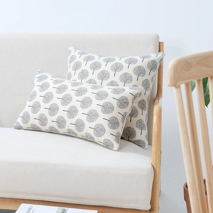 Linnen Kussenhoes met Tekstielprint – Voor Woonkamer & Slaapkamer